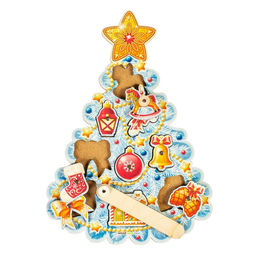 Магнитная рыбалка WoodLand Toys «Ёлочка», 9 фигур, 1 удочка