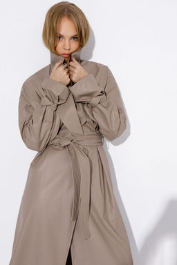 Плащ Pirs 4013 серо-бежевый  фото 5