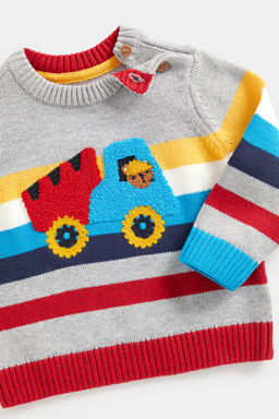 Mothercare / Вязаный джемпер с застежкой на плече  фото 3