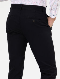 Siyah Slim Fit Chino Pantolon