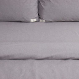 Постельное бельё Этель Denim евро, 200х220см, 220х240см, 50х70-2шт, цвет серый, жатый хлопок, 140 г/м2  фото 3