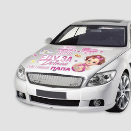 Набор магнитов на авто «Еду за дочкой», на выписку, 42 см × 29.7 см