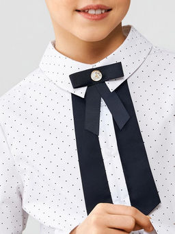 ACOOLA / Блузка детская для девочек Algebra горошек фото 3