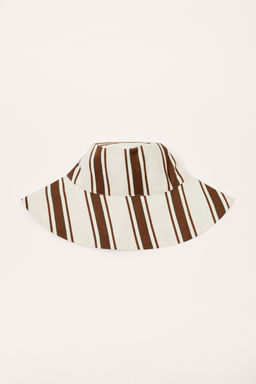 LIMITED EDITION STRIPED REVERSIBLE BUCKET HAT - Zara фото 13