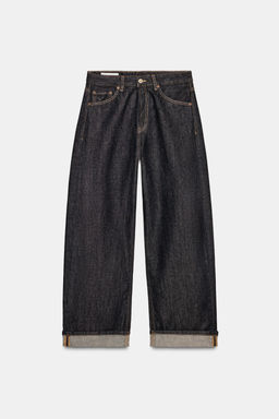 JEANS TRF BAGGY FOLDED TIRO MEDIO / ?ndigo oscuro - Zara фото 8