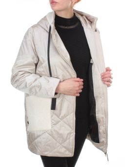 22-302 BEIGE Куртка демисезонная женская AKiDSEFRS (100 гр.синтепона) - Фабричный китай фото 8