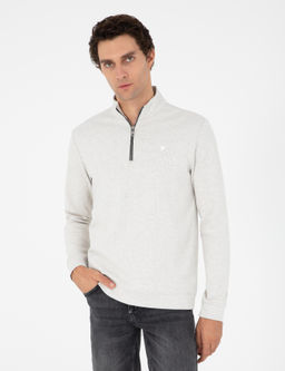 Свитшот Cacharel Regular Fit из хлопка экрю