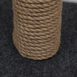 Домик для животных, с когтеточкой и полкой, джут, 32 х 32 х 64 см, серый - Simaland фото 17