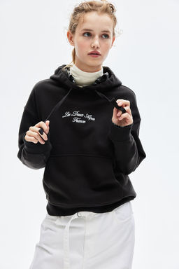 Sudadera con capucha y motivo