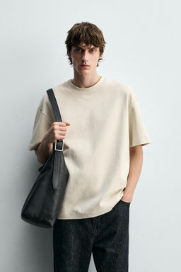 CAMISETA RELAXED FIT INTERLOCK / Blanco roto - Zara фото 2