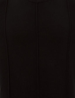 Siyah Slim Fit Bisiklet Yaka Triko Kazak