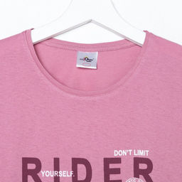 Футболка мужская, цвет розовый, размер 46