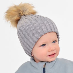 Шапка детская MINAKU, серая, размер 44-46