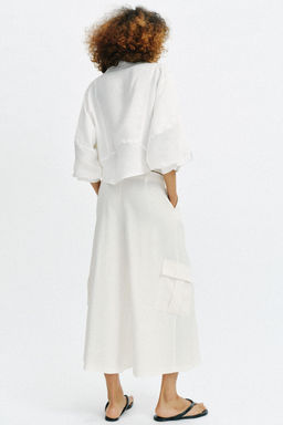 PANTAL?N CULOTTE BOLSILLOS / Crudo - Zara фото 5