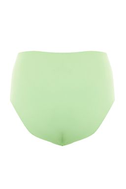 Ac?k Yesil Cut Out/Pencereli Yuksek Bel Regular Core Bikini Alt? TBESS20BA0184