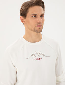 Ekru Regular Fit Sweatshirt - Pierre cardin фото 2