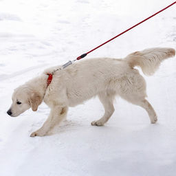 Поводок усиленный с амортизатором от рывка, 120 х 1,2 см, чёрно-красный - Пижон фото 9