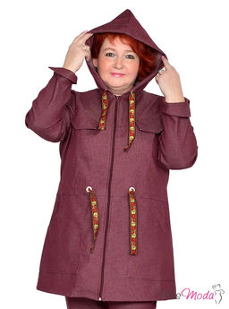 Парка Модель №1485 размеры 44-84 - Plusmoda фото 4