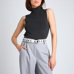 Ремень женский, ширина 3 см, люверсы, пряжка металл, винт, цвет белый - Simaland фото 3