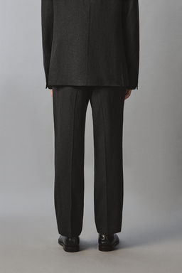 PANTAL?N TRAJE VISCOSA - C??AMO / Negro - Zara фото 3