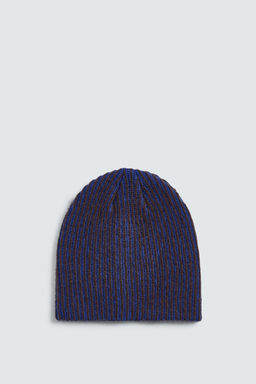 GORRO BEANIE CON LANA AARON LEVINE X ZARA / Azul?n  фото 4