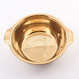 40727 Дуршлаг 28 см золотой MB (х90)