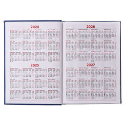 Ежедневник недатированный Calligrata. Vivella, А5, 160 листов, кожзам, синий