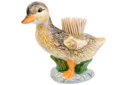 Вазочка под зубочистки 45 мл 10*5*9 см Уточка + зубочистки