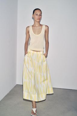 ZW COLLECTION PRINTED MIDI SKIRT - Zara фото 4