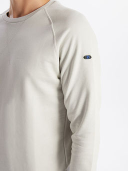 Bisiklet Yaka Uzun Kollu Erkek Sweatshirt