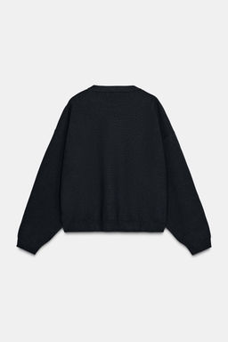 PLAIN KNIT SWEATSHIRT - Zara фото 10