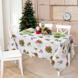 Скатерть из рогожки 120х145 - День и ночь фото 2