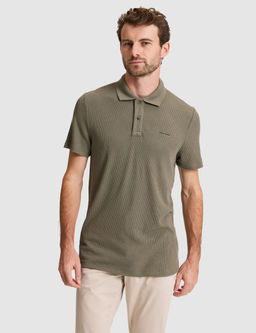 Haki Slim Fit _rme Dokulu Polo Yaka Ti__rt