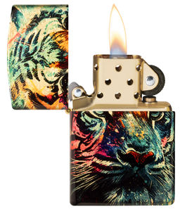 Зажигалка ZIPPO Нарисованный тигр | Painted Tiger 46145  фото 3