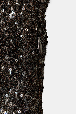 ZW COLLECTION SEQUINNED DRESS WITH SHOULDER PADS