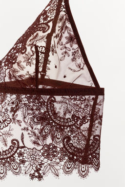 LACE TRIANGLE BRALETTE - Zara фото 5