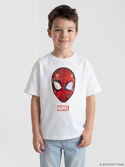 Marvel Hologram Bask?l? Erkek ?ocuk Ti??rt