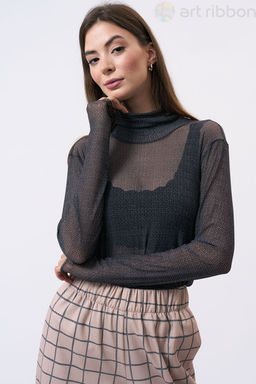 М1060T_3 водолазка сетка