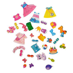 Магнитная книжка-игрушка Одень куколку, 8 стр. - Буква-ленд фото 8