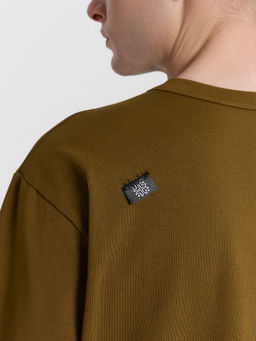 Футболка мужская хаки с вышивкой на груди - Mark formelle фото 6
