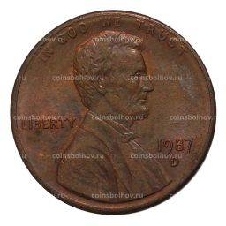 1 цент 1987 года D