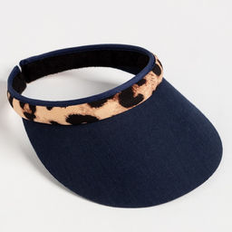 Козырёк женский MINAKU Leopard, тёмно-синий, размер 56-58