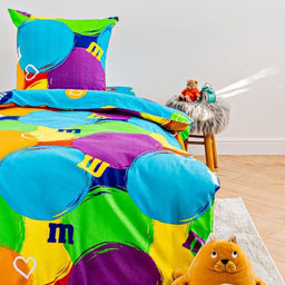 Постельное бельё 1.5сп Павлинка Конфетки 145х215, 150х215,70х70 см 1шт,бязь, 125г/м, 100% хлопок