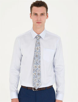 A__k Mavi Regular Fit Uzun Kollu Basic G_mlek
