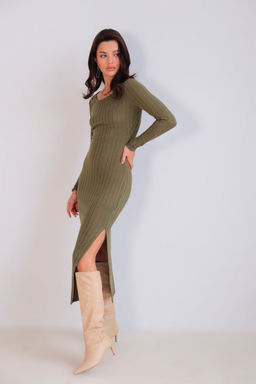 Martichelli Платье хаки  фото 6