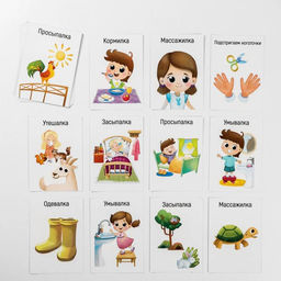 Обучающие карточки «Запуск речи. Потешки», 20 карточек, 1+