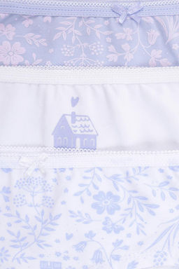 Crockid _ К 1964-3уп/голубой,белый,волшебный сад трусы для дев  фото 2