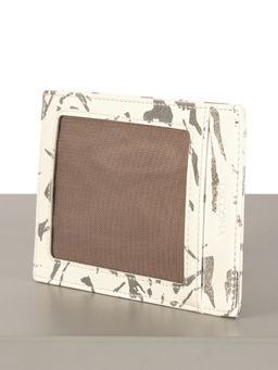 LACCOMA кредитница LA-6888-белый-серебристый натуральная кожа фото 2