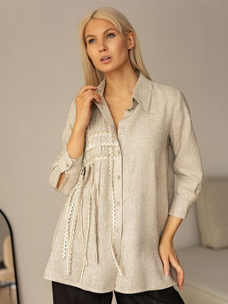 Рубашка лен 60%, вискоза 40%