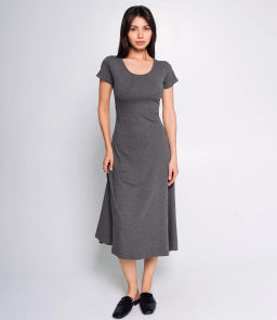 Платье #КТ8858, серый